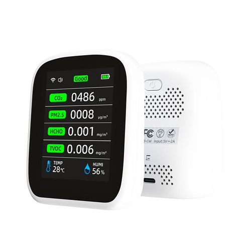 fmseruios 8合1空气质量检测仪评测 PM2.5及其他空气指标精准检测